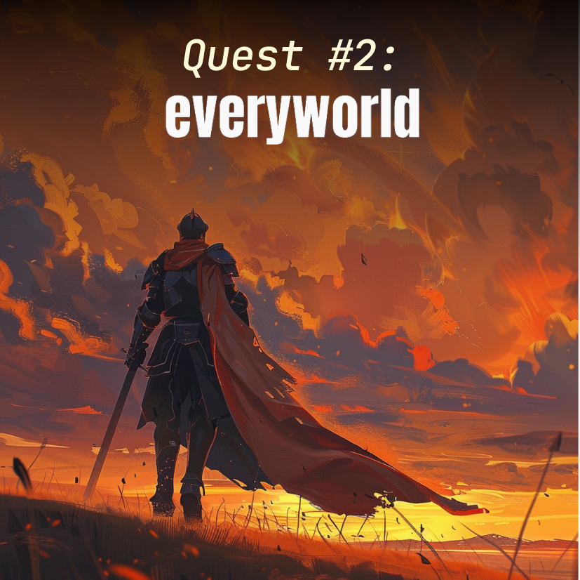 Calderaxyz's tweet image. Welcome to Quest #2 of Caldera Crusade!

Dive into @JoinEveryworld, a novel social rewards layer powered by a web3 jackpot!

Get Started: app.galxe.com/quest/Caldera/…