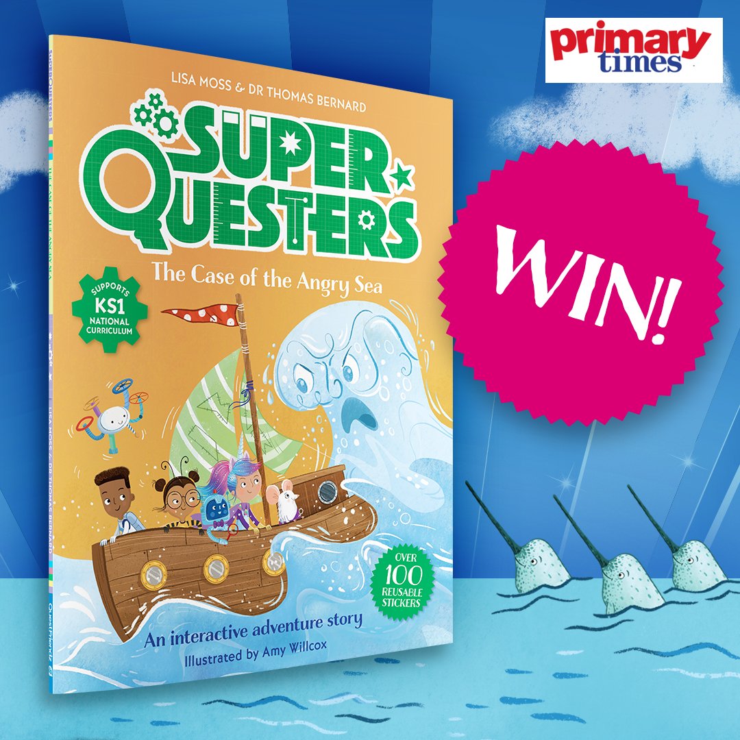 🏆 WIN a copy of SuperQuesters: The Case of the Angry Sea🏆 @PrimaryTimes is giving 5 lucky people the chance to win a copy. All you have to do is answer a simple question about the book. (There may be some clues on the entry page!) Enter now: bit.ly/4aZZI4l