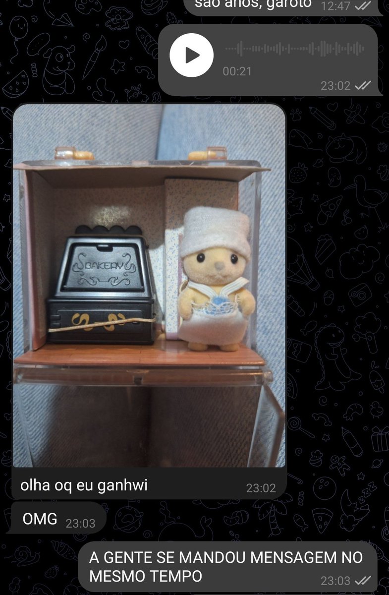 eu e ele temos uma ligação tão forte que mandamos mensagem um para o outro no mesmo tempo 🤌🏻