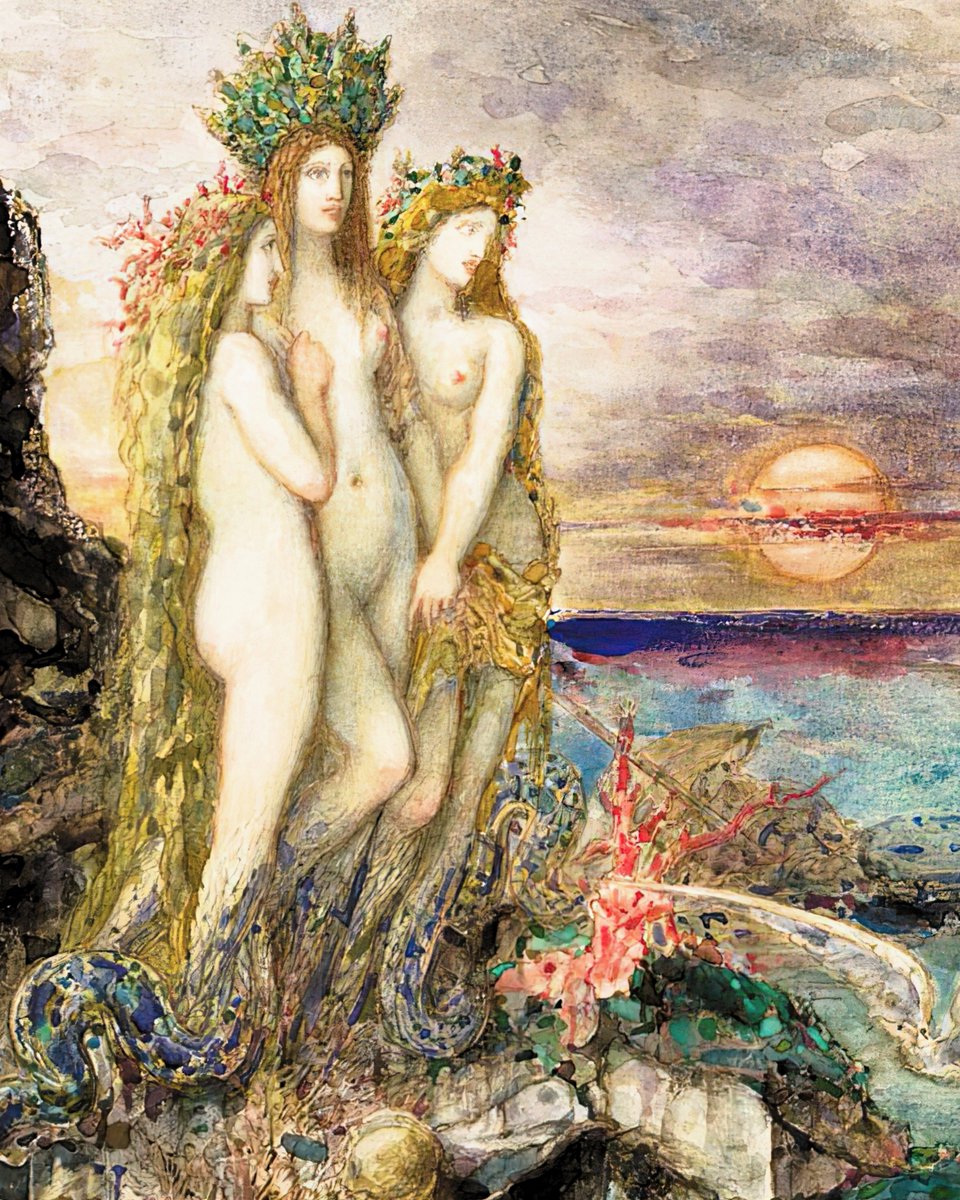 The Sirens. (1882) Gustave Moreau. (1826-1898)🖌️🌹 French Painter, Symbolist.