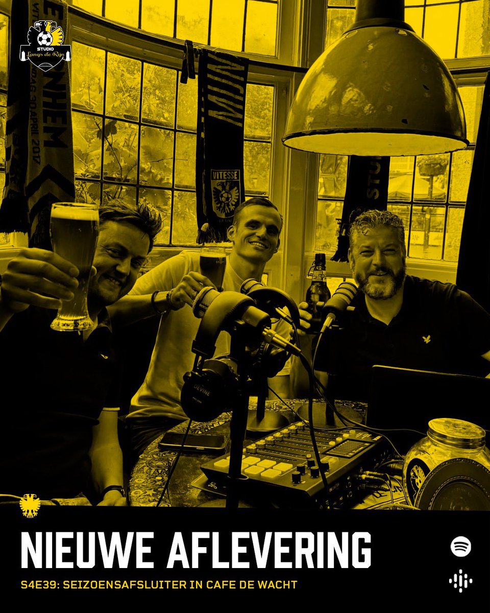 StLangsdeRijn's tweet photo. 𝙉𝙄𝙀𝙐𝙒𝙀 𝘼𝙁𝙇𝙀𝙑𝙀𝙍𝙄𝙉𝙂 🎧

- Geel zwarte clubliefde! 🟡⚫️
- Terugblik op het seizoen 📊
- @mgschouten aan de telefoon! 📞 
- Bellen met Thomas Buitink!💛

𝗗𝗲 𝗮𝗳𝗹𝗲𝘃𝗲𝗿𝗶𝗻𝗴 𝗹𝘂𝗶𝘀𝘁𝗲𝗿𝗲𝗻?👇
🔗 https://t.co/XPlbYqoG6Q
 
#studiolangsderijn #vitesse https://t.co/aBVKuJo9Za