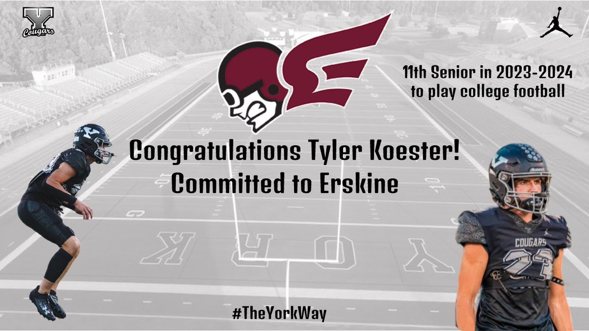 11th Senior this year getting the opportunity to play college football. Congratulations <a href="/TylerKoesterY1/">Tyler Koester</a>