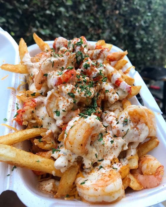 Fries + shrimp = ♥️