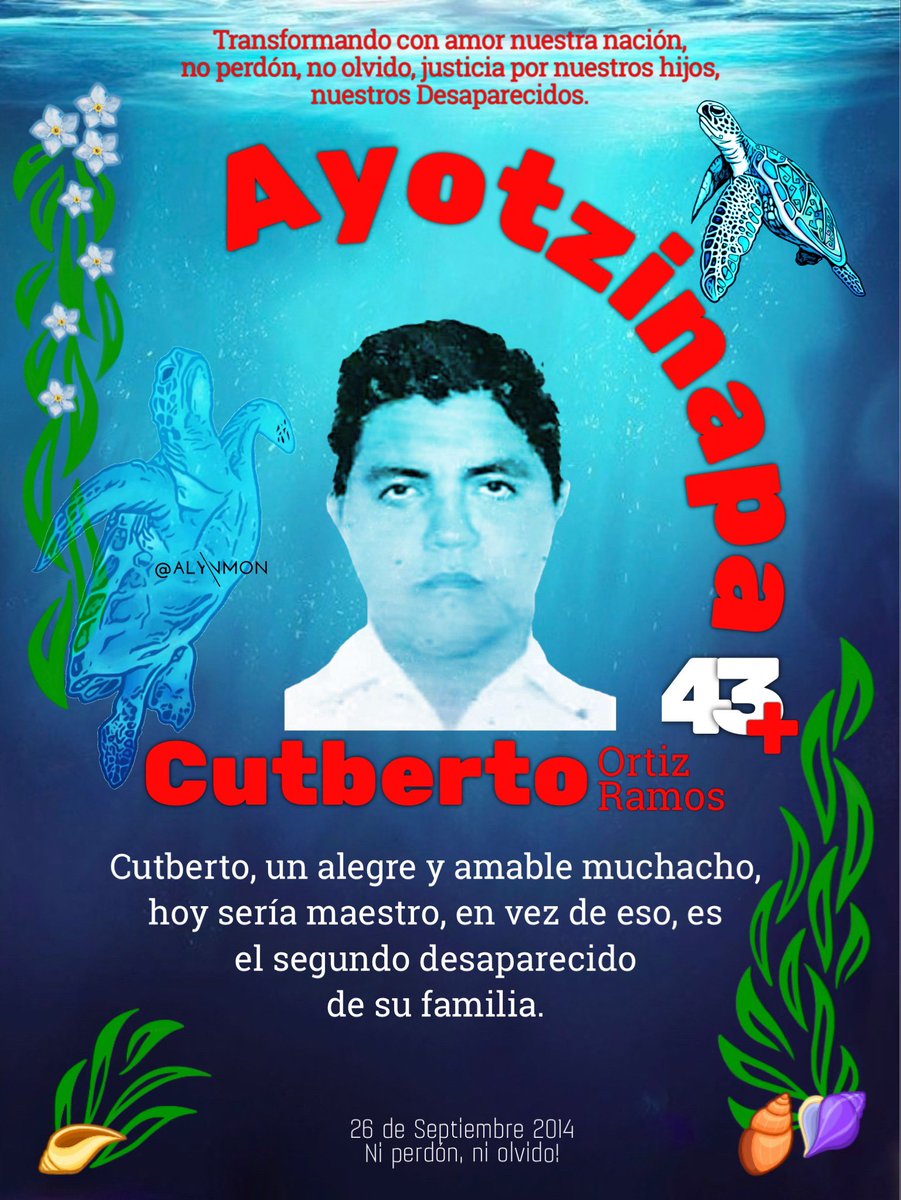 @JavosMerol @ggorkiii1 @ChairoBatman @mix_ivonne @Octavio29015150 @tonygucasi @luna_verdad Presente Javier #PaseDeLista1al43x43 #Ayotzinapa115Meses #AyotzinapaFueElEstado #HastaTenerJusticia #NiPerdónNiOlvido 13 Cutberto Ortiz Ramos