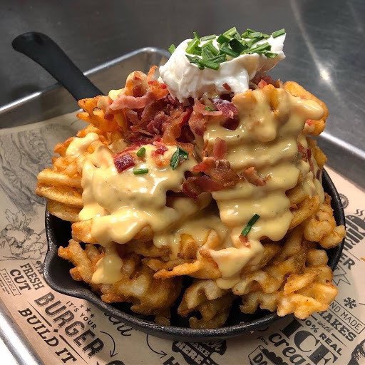 Cheesy Bacon Waffle Fries