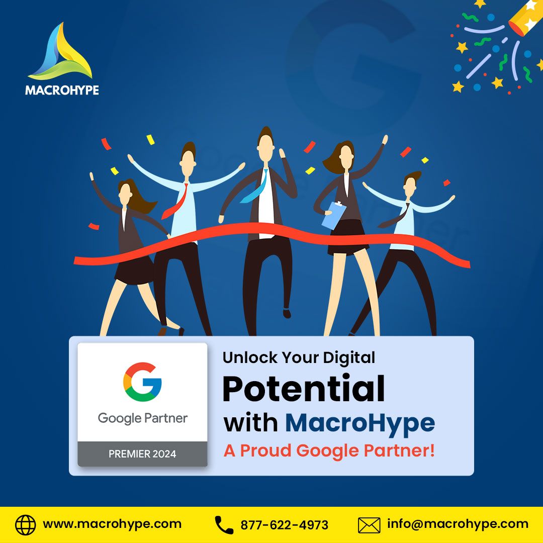 Partner with the Best! MacroHype - Your Certified Google Partner. Elevate your brand with exclusive access to Google’s latest tools, expert service, priority support, and data-driven strategies for maximum ROI. 🌟📈

#macrohype #webdevelopment #websitedesign #digitalmarketing