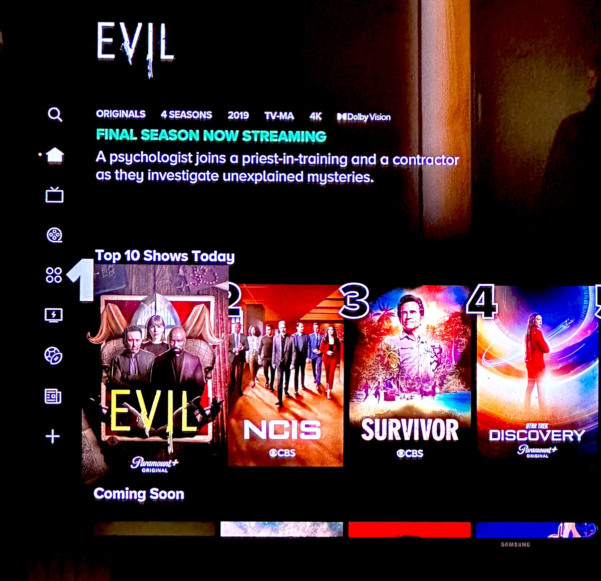 100% on rotten tomatoes, #1 show on P+, top 10 on Netflix and Kings who want to make more seasons… Hello, it’s Evil: