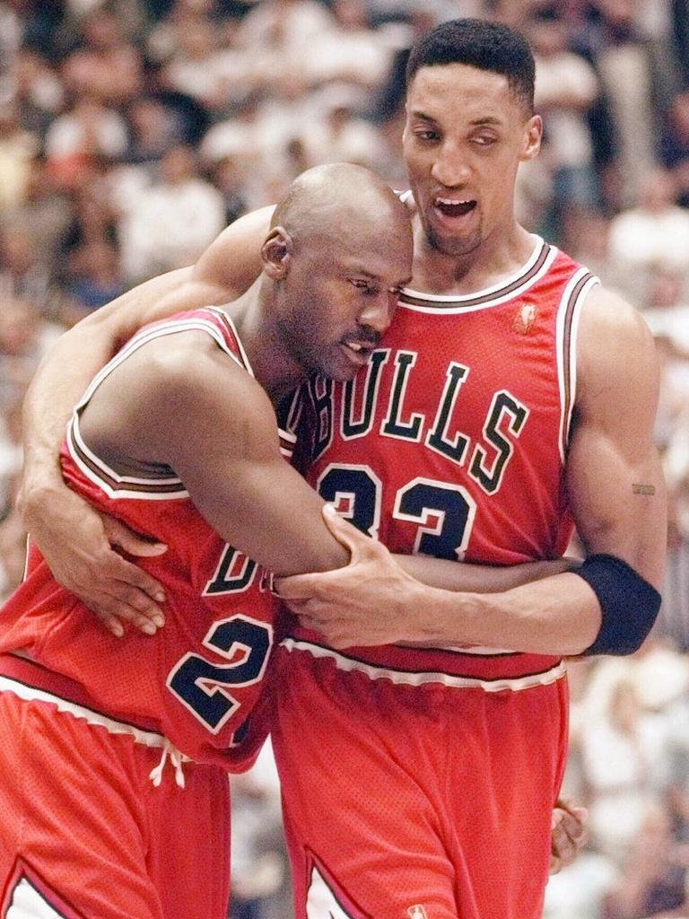 Michael Jordan and Scottie Pippen