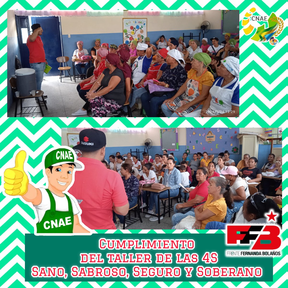 Una vez más cumpliendo con las formaciones de nuestras cocineras de la patria del municipio Panamericano taller de las 4S Sano, Sabroso,seguro y soberano 
<a href="/NicolasMaduro/">Nicolás Maduro</a> 
<a href="/_LaAvanzadora/">Yelitze Santaella</a>
<a href="/CnaeTachira/">Cnae_tachira</a> 
<a href="/FontalvoCNAE/">Jesús Fontalvo</a>