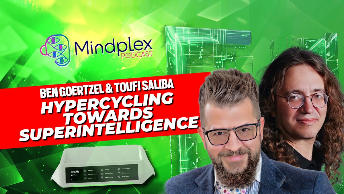 Mindplex_AI's tweet photo. What an interesting show we had today with @bengoertzel &amp; @toouufii detailing how @OpenCog &amp; @Hypercycle_AI will provide a decentralized secure infrastructure capable of fostering a decentralized #Superintelligence (Like for realz)🤖📷😻 https://t.co/KbZtMsaTXy https://t.co/S6zUJWCPCT