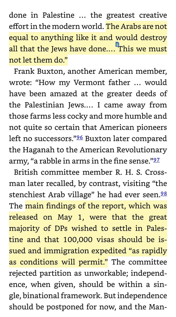 In 1946, an Anglo-American committee was formed to go to Palestine and figure out what to do with it. The Jews argued their case with facts and figures, while the Saudi king showed them his harem and offered to find a member a wife. Americans sympathized more with Israel