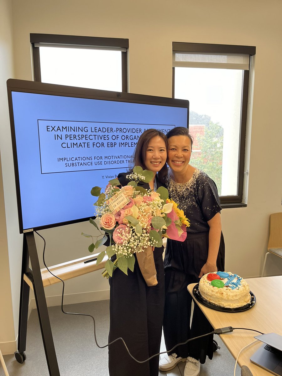 vivianbyeon's tweet image. So happy to have passed my dissertation defense a few days ago! A huge thank you to the VILLAGE that helped me get here, and special thanks to @annaslau & @Greg_Aarons for their incredible mentorship over the past few years 💕 So close to becoming a Dr. 🥹 Next stop: INTERNSHIP!