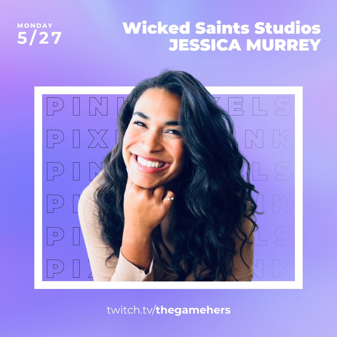 Don't miss our CEO &amp; Co-Founder <a href="/jessicamurrey/">Jessica Murrey</a>'s interview on <a href="/thegamehers/">the*gamehers</a> Pink Pixel's twitch stream Monday 4p-6p PT/ 7-9pm EST 🎮 Learn all about World Reborn &amp; Jess's experience as a woman in tech!

#pinkpixels #videogames #indiedev #games #fyp