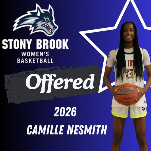 Camille (@camille_nesmith) on Twitter photo After having a great conversation with <a href="/CoachJoy2u/">Joy</a>, I am excited and thankful to receive an offer from <a href="/StonyBrookWBB/">Stony Brook Women’s Basketball</a> <a href="/TeamThrill_Gbb/">TeamThrill_Girls</a> After having a great conversation with <a href="/CoachJoy2u/">Joy</a>, I am excited and thankful to receive an offer from <a href="/StonyBrookWBB/">Stony Brook Women’s Basketball</a> <a href="/TeamThrill_Gbb/">TeamThrill_Girls</a>