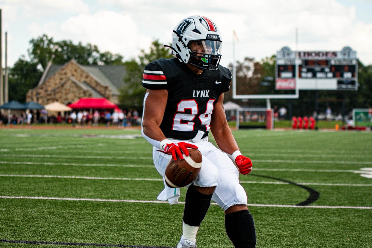 Blessed to receive an invite to come visit @RhodesFootball campus! @CoachBrown60 @bowdonrecruits @NwGaFootball @RecruitGeorgia @Coach_Yarb @CoachMorgan63