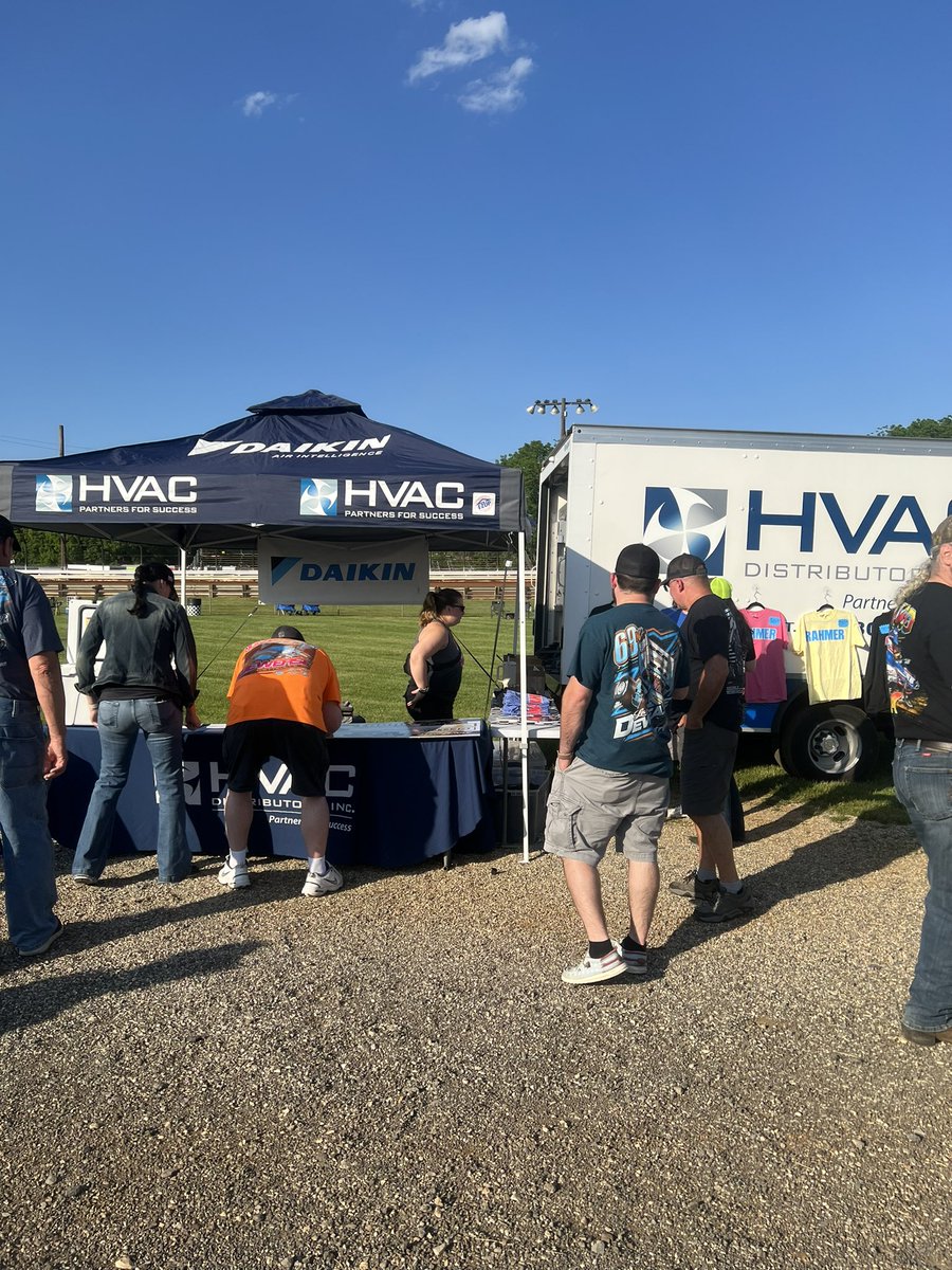 Make sure to stop by the HVAC Distributors, Inc. tent in the infield and enter to win a Yeti cooler! Brandon Rahmer will also be selling his merchandise!