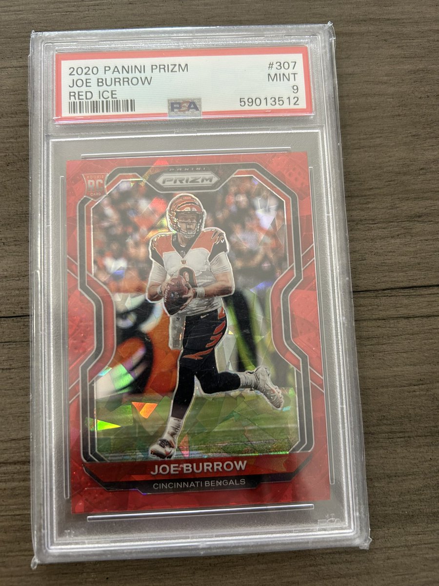 🚨RAZZ 🚨 Joe Burrow Red Ice PSA 9 10 spots @ $16 a spot ! Top spot takes it ! 1✅ 2 3 4 5 6✅ 7✅ 8 9 10 @Hobby_Connect @sports_sell @CardboardEchoes