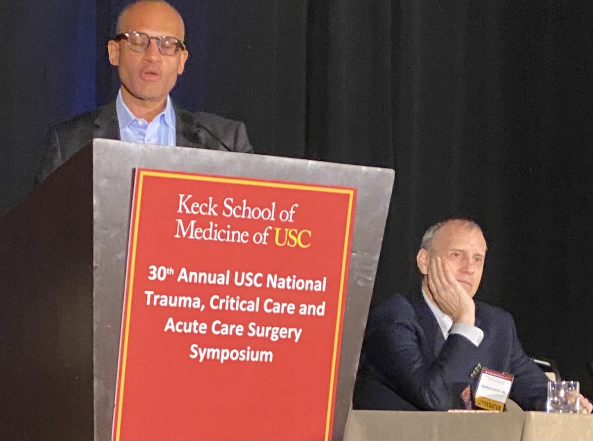 Congratulations - LAC USC 30th Annual Trauma Conference. It’s always great to see good friends. @TopKniFe_B @docmartin22 @AliSalimMD @Kenmattox1