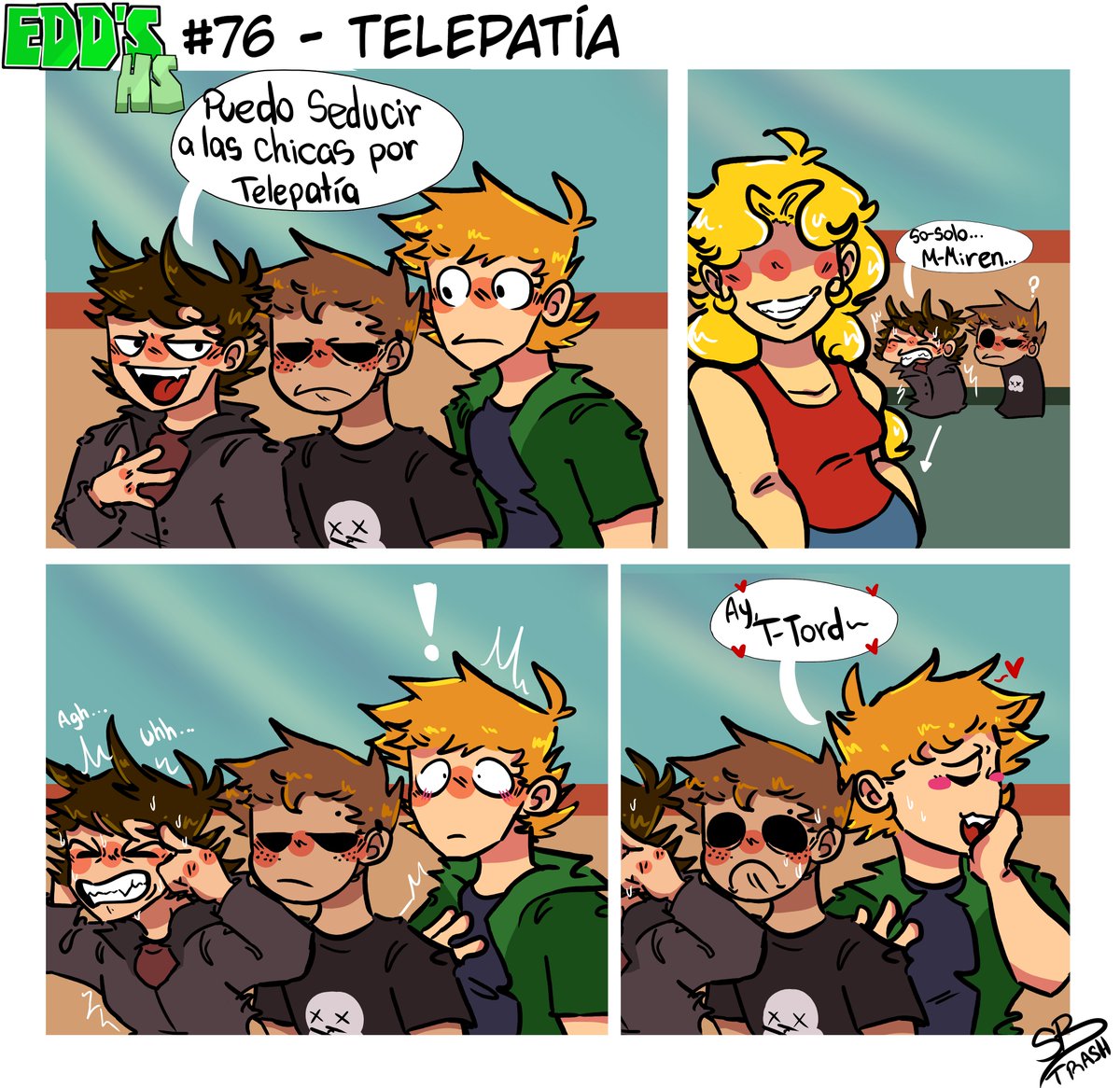 HsEdds's tweet photo. 🎤Quien lo diría, que se podría, hacer el amor por telepatía🎤
Comic por nuestro artista: @champyht
#eddshs // #eddhs //#eddsworld // #eddswolrdhs // #eddshscomic // #eddsworldfanart https://t.co/TSj7Rr6aS6