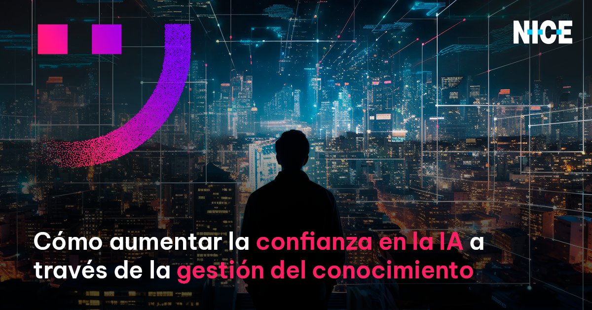 NICESYSTEMSCALA's tweet photo. Nathan Israelsen, Gerente de Marketing de NICE, en este artículo, muestra cómo aumentar la confianza en la inteligencia artificial (IA) a través de la gestión del conocimiento.

Sepa más: https://t.co/kcUYDjAWOf 

#NICE #IA #CX https://t.co/PbJXwR0hBL