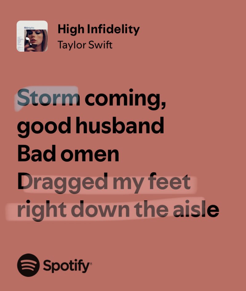 Stormy theme be themin’ too

+ forced, suffocating marriage/relationship theme also themin’