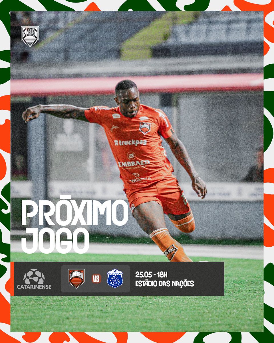 AMANHÃ É DIA DE ESTREIA DA CAMBURA!

⚽ CAMBORIÚ FC X <a href="/guaranisc/">Guarani de Palhoça</a> 
🕑 18h00
🏟️ Estádio das Nações (Bal. Camboriú)
🏆 Campeonato Catarinense série B