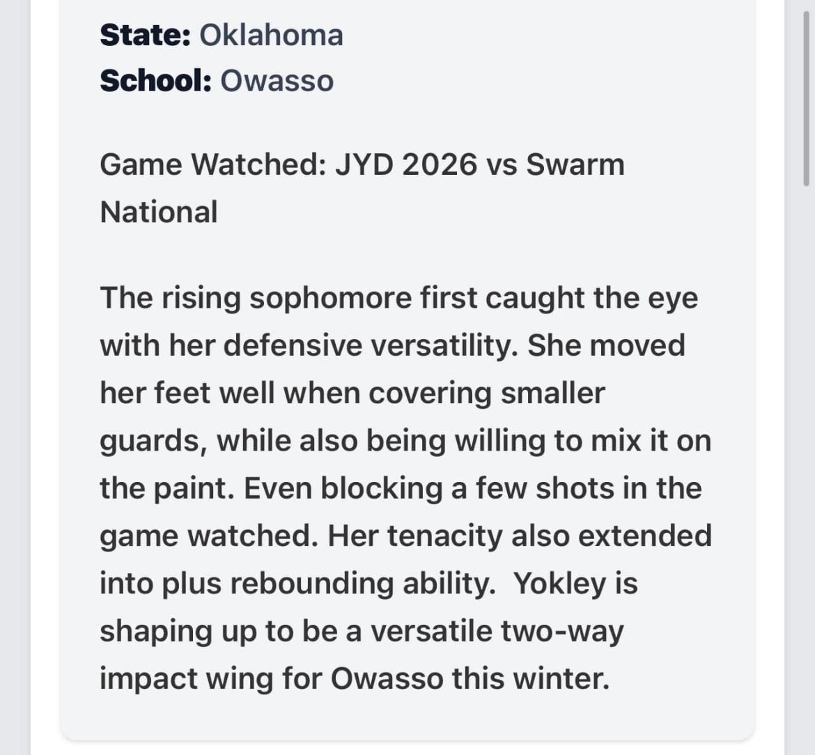 Thank you for the kind words! Always enjoy the opportunity to compete and get better!! @JYDBasketball