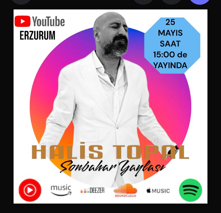 HalisTopal's tweet photo. BU GÜN SAAT 15:00 de Youtube
KANALIMDA ….
#erzurum #sonbaharyaylası #halistopal https://t.co/CXvXNvOyMp