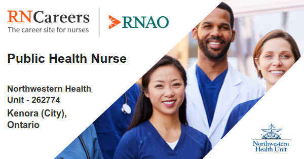 A new job just posted on RNCareers.ca Northwestern Health Unit - 262774: Public Health Nurse ow.ly/qN29105ulUP #NursingJob #RNcareers