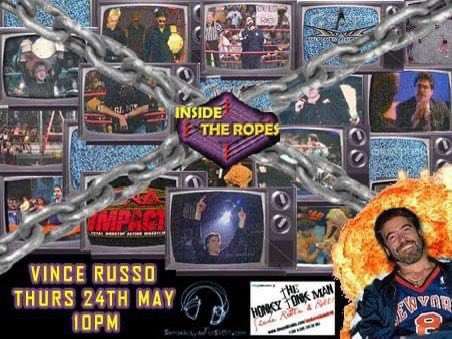 Twelve years ago today @bertie_itr and I interviewed Vince Russo. At the end when we asked him to do a jingle saying “you’re listening to Inside The Ropes” and he said “you’re listening to Insane Divorce” 😂