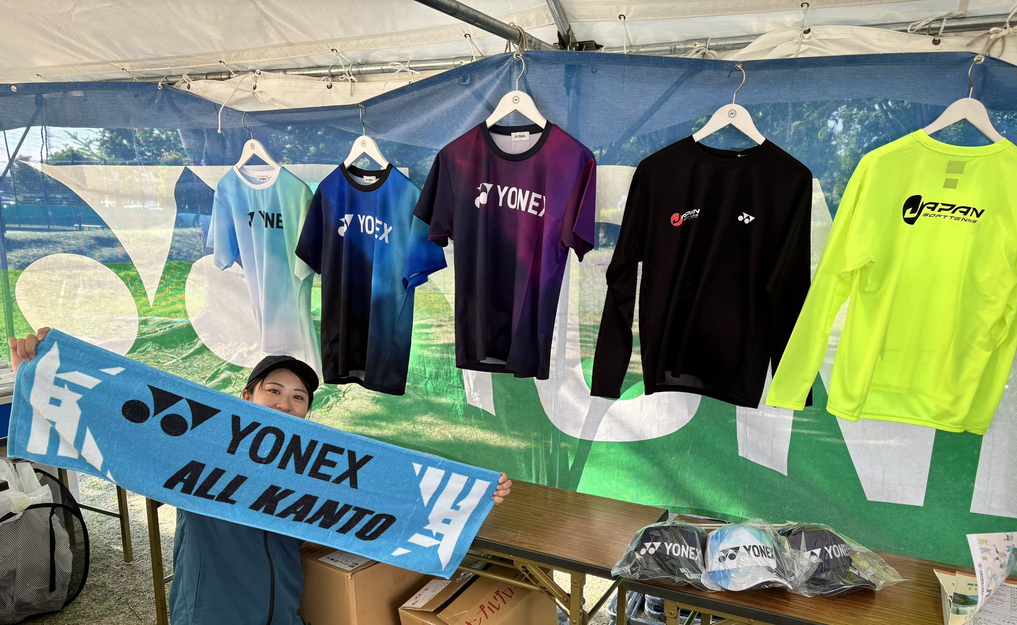 ヨネックスTシャツ帽子2024年関東記念 （昨年の「全国都道府県