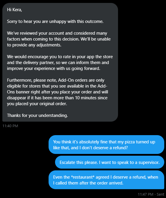 Kerazene's tweet photo. @UberUKI_Support Another reply. Absolutely disgusting. https://t.co/0xqvGdBYLD
