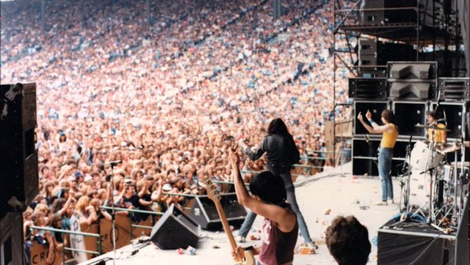 The Ramones opening for Black Sabbath in Long Beach, 1978