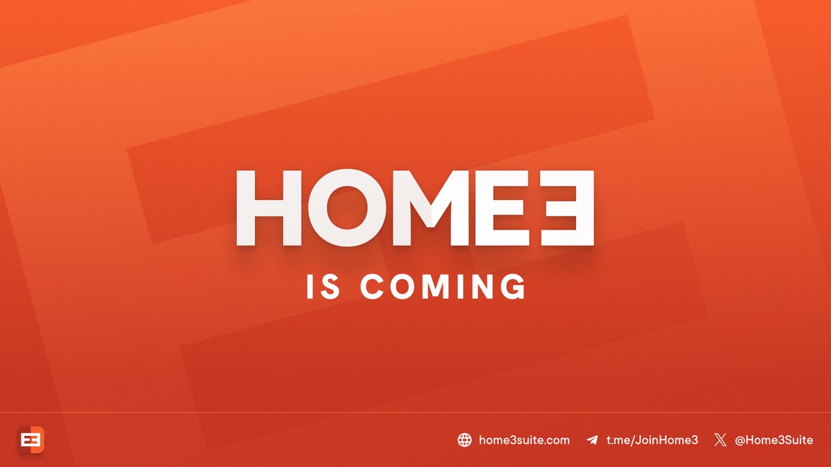 Welcome to HOME3!

Official links

Website: home3suite.com

Telegram updates: t.me/Home3News

Telegram portal: t.me/JoinHome3

Whitepaper: home3suite.com/whitepaper

$HTS token is launching on Ethereum network on June 6th, 2024.
