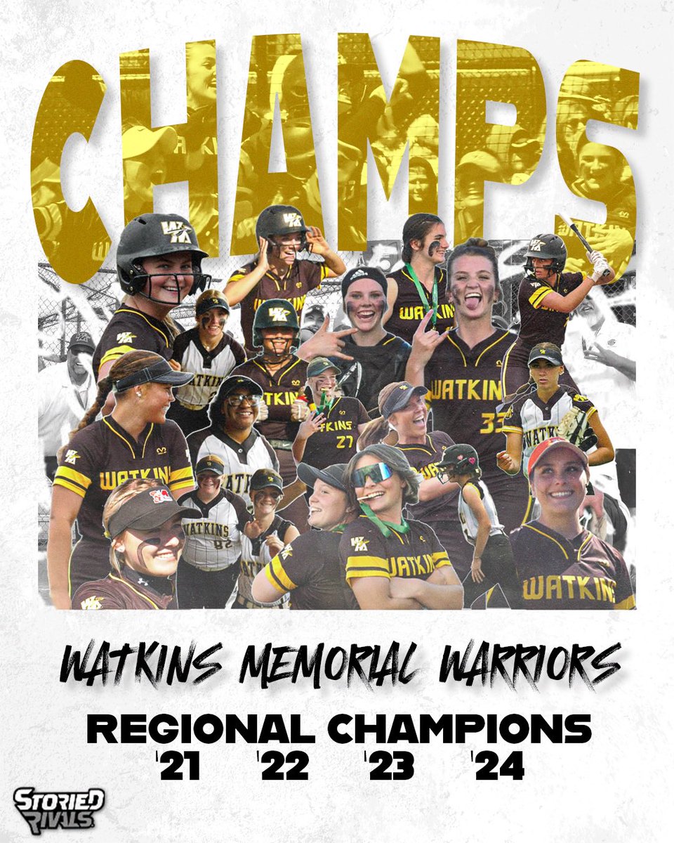 <a href="/SoftballWatkins/">Watkins Softball</a> REGIONAL CHAMPS!!!! x4

<a href="/SoftballWatkins/">Watkins Softball</a> shuts out Lancaster, 5-0, to secure their fourth straight trip to State!

See you in Akron <a href="/WM_Warriors/">Watkins Warrior Athletics</a>