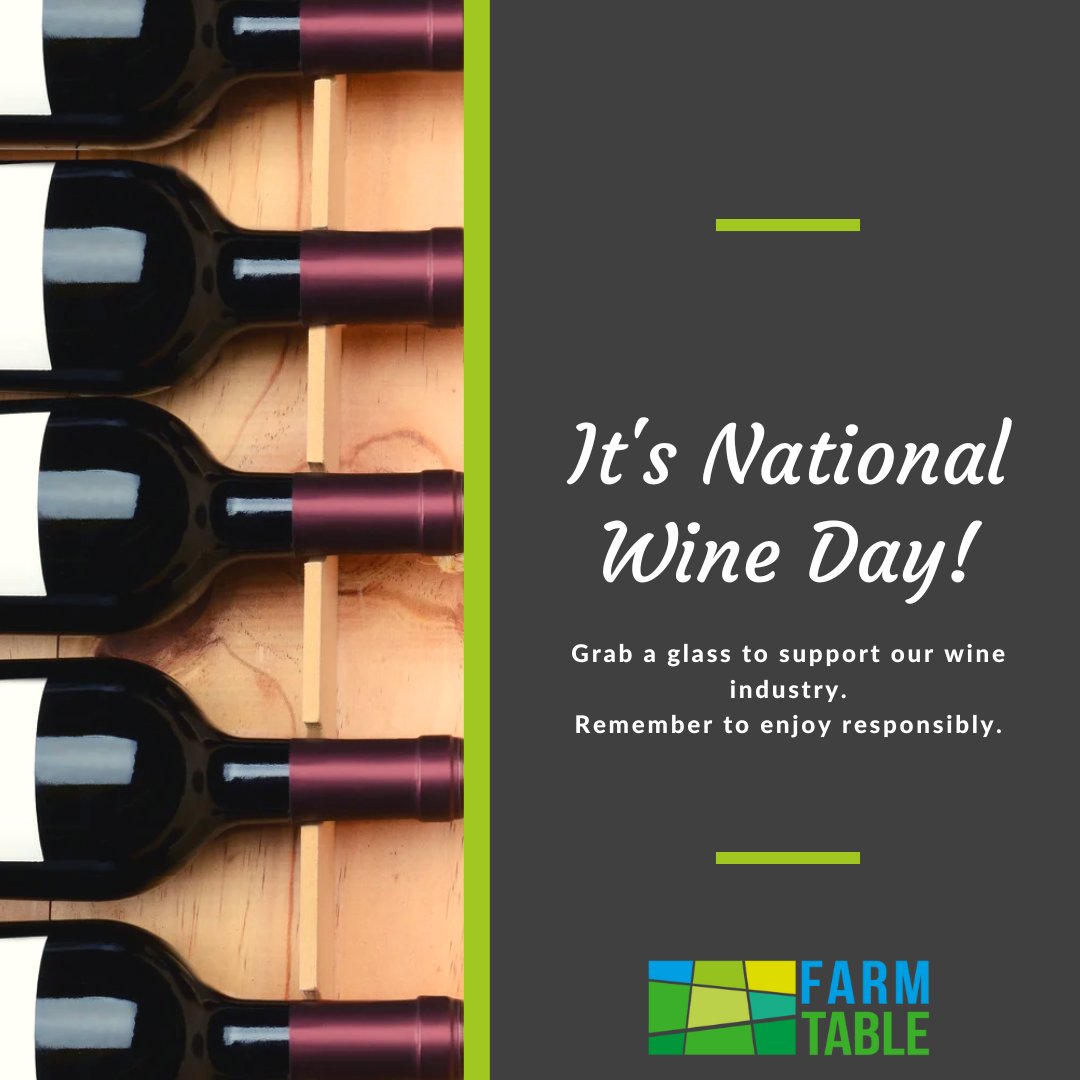 International Wine Day is an occasion celebrated by wine lovers all around the world. Our resource library has great range of fact sheets to help you learn more about this amazing industry. farmtable.com.au/resourcebase/a…