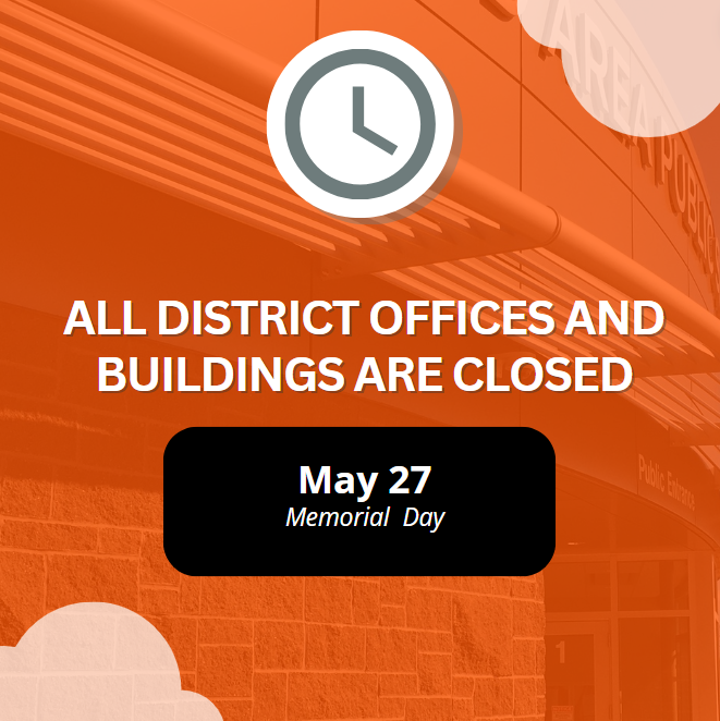 🔶 REMINDER 🔶 All MAPS offices and buildings will be closed on Monday, May 27. Summer hours will begin on Tuesday May 28.