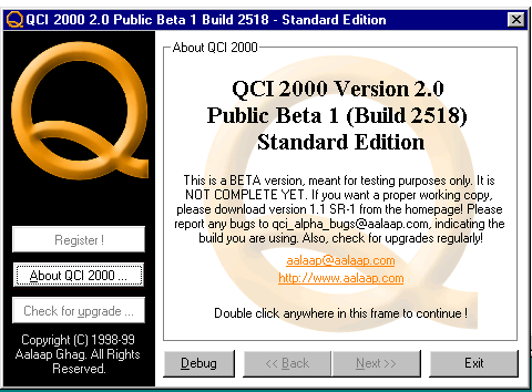anerdguynow's tweet photo. With ICQ shutting down, I dug through my backups and found a copy of QCI 2000, an ICQ backup and restore utility. Something tells me it probably doesn't work anymore. https://t.co/LGXJbxf3Al