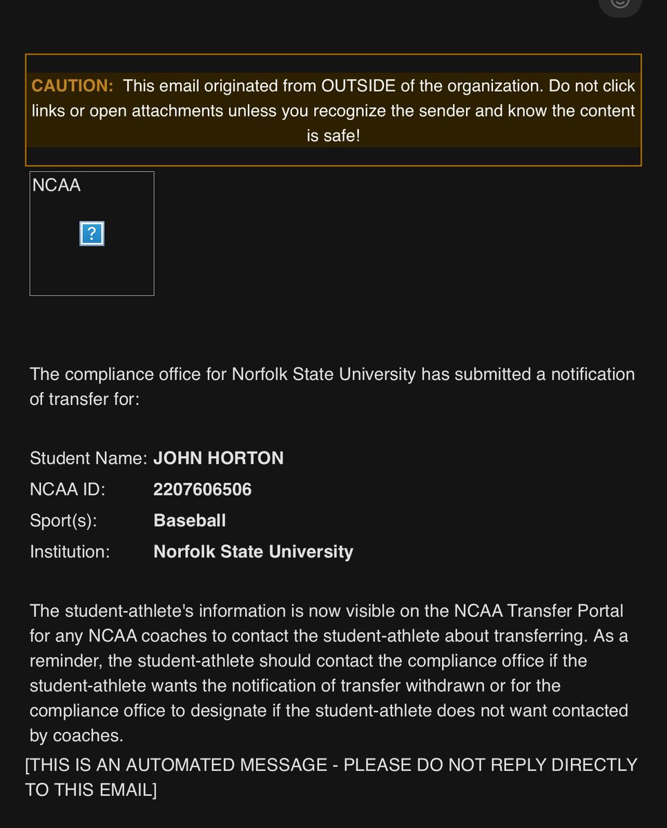 J0hn_H0rt0n's tweet photo. OFFICALLY IN THE TRANSFER PORTAL, with 1 year of eligibility left

John Horton
6’2 225 pound
RHP
FB: 87-91 (T92)
SL 78-82
CH 76-80
CB 70-72

Season stats
72 IP
15 app
11 starts (first year starting)
70K’s
38 BB
5.75 ERA

 Can Start or come from pen
3.04 GPA
#757-235-1632 https://t.co/lixHbLisct