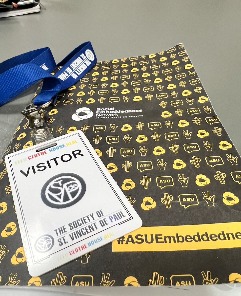 ASU Social Embeddedness (@asuembeddedness) on Twitter photo TY: <a href="/SVdP/">The Society of St. Vincent de Paul - Phoenix</a> for hosting our <a href="/ASU/">Arizona State University</a> colleagues from <a href="/asuhdshc/">The Hugh Downs School of Human Communication</a> and <a href="/CISAASU/">CISAASU</a> to discuss potential ways to collaborate next semester! We are excited for the next steps and grateful that you're always willing to engage in co-design to ensure our work is mutually beneficial. TY: <a href="/SVdP/">The Society of St. Vincent de Paul - Phoenix</a> for hosting our <a href="/ASU/">Arizona State University</a> colleagues from <a href="/asuhdshc/">The Hugh Downs School of Human Communication</a> and <a href="/CISAASU/">CISAASU</a> to discuss potential ways to collaborate next semester! We are excited for the next steps and grateful that you're always willing to engage in co-design to ensure our work is mutually beneficial.