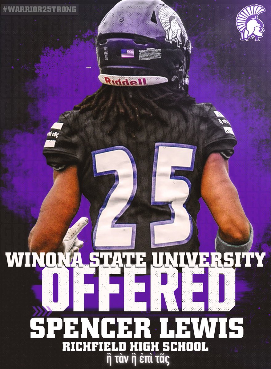 Spencer Lewis (@spencer_lewis7) on Twitter photo Thank you much much <a href="/Coach_Bergy/">Brian Bergstrom</a> and <a href="/CoachMFair/">Mitch Fair</a> for my third football offer to play football at Winona State!! Thank you much much <a href="/Coach_Bergy/">Brian Bergstrom</a> and <a href="/CoachMFair/">Mitch Fair</a> for my third football offer to play football at Winona State!!