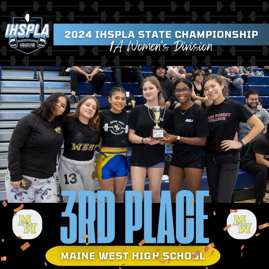 1A W. Division Team Finishes:

🥇Sandburg Eagles
🥈McHenry Warriors
🥉Maine West Warriors

All competing teams did an amazing job this season - congrats to the athletes, coaches, families, and schools!