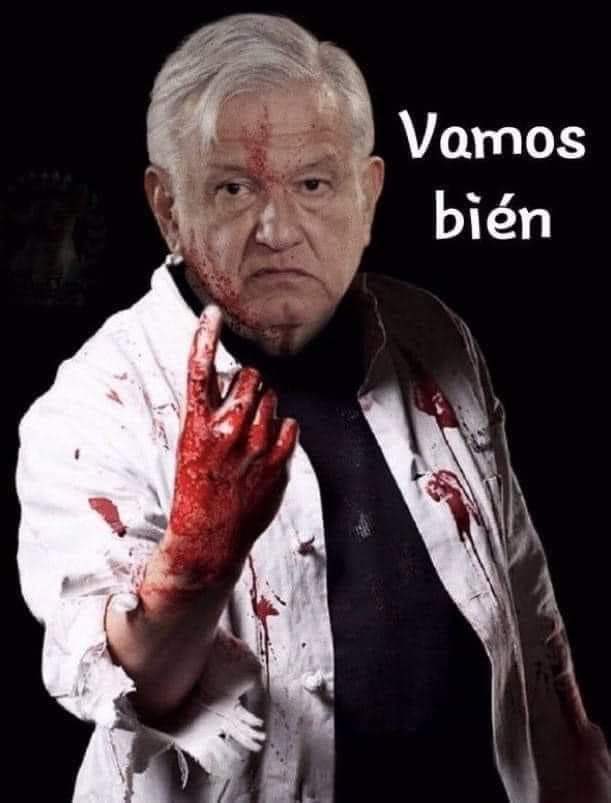 No se les olvide que este maldito ⁦<a href="/lopezobrador_/">Andrés Manuel</a>⁩ tiene en sus manos miles de muertos!!! La mala gestión de la pandemia! Abrazos no balazos con casi 200 mil asesinatos dolosos!!! Te vas a podrir en el infierno lopez