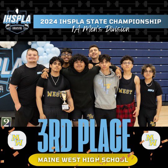1A M. Division Team Finishes:

🥇Sandburg Eagles
🥈McHenry Warriors
🥉Maine West Warriors

All competing teams did an amazing job this season - congrats to the athletes, coaches, families, and schools!