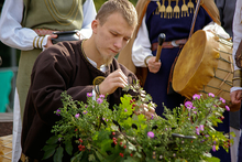 The Lithuanians were not Christianized until the 13th century. Mindaugas was crowned as the first and only Christian king of Lithuania. Today the ancient Lithuanian religion, Romova, is bidding for state recognition.