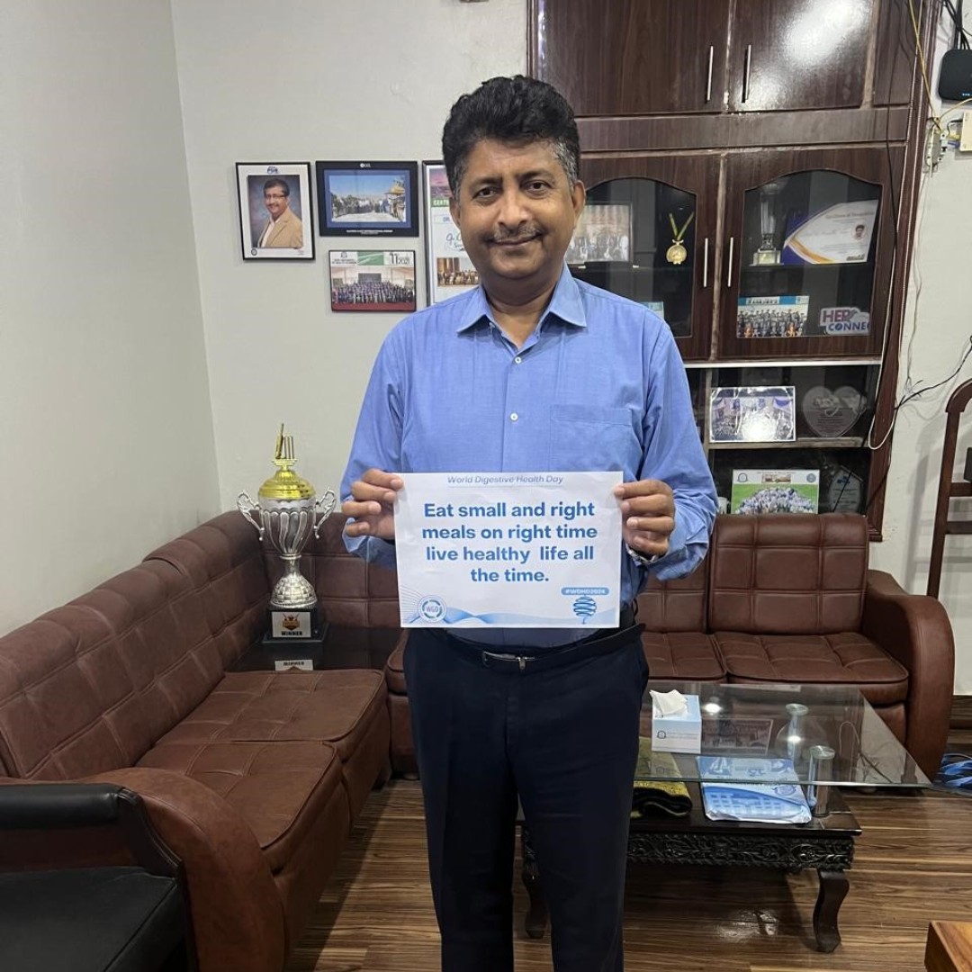 Thank you Prof. Amanullah Abbasi from Pakistan for celebrating #WDHD2024! Our celebration this year focuses on prioritizing #YourDigestiveHealth. A healthy gut means a healthy life! To learn more about this year’s campaign, visit wdhd.worldgastroenterology.org