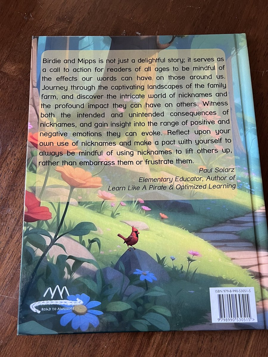I just got my copy of Birdie &amp; Mipps by the amazing @BarbaraGruener!! Such a sweet story about her brother and learning the importance of nicknames. #roadtoawesome and #birdieandmipps