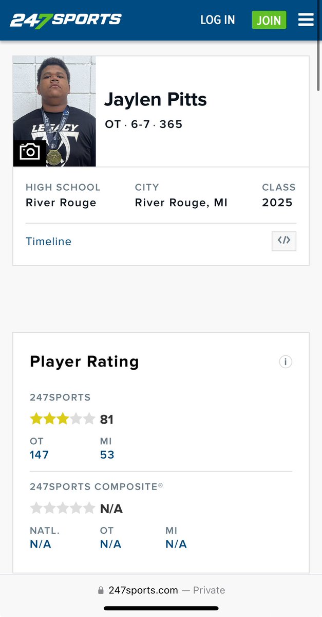 Beyond blessed to be ranked a 3 ⭐️ @AllenTrieu @RivalsFriedman @TheD_Zone @RougeFootball @CoachPettway @ReggiePearson4 @Coach_LCollins
