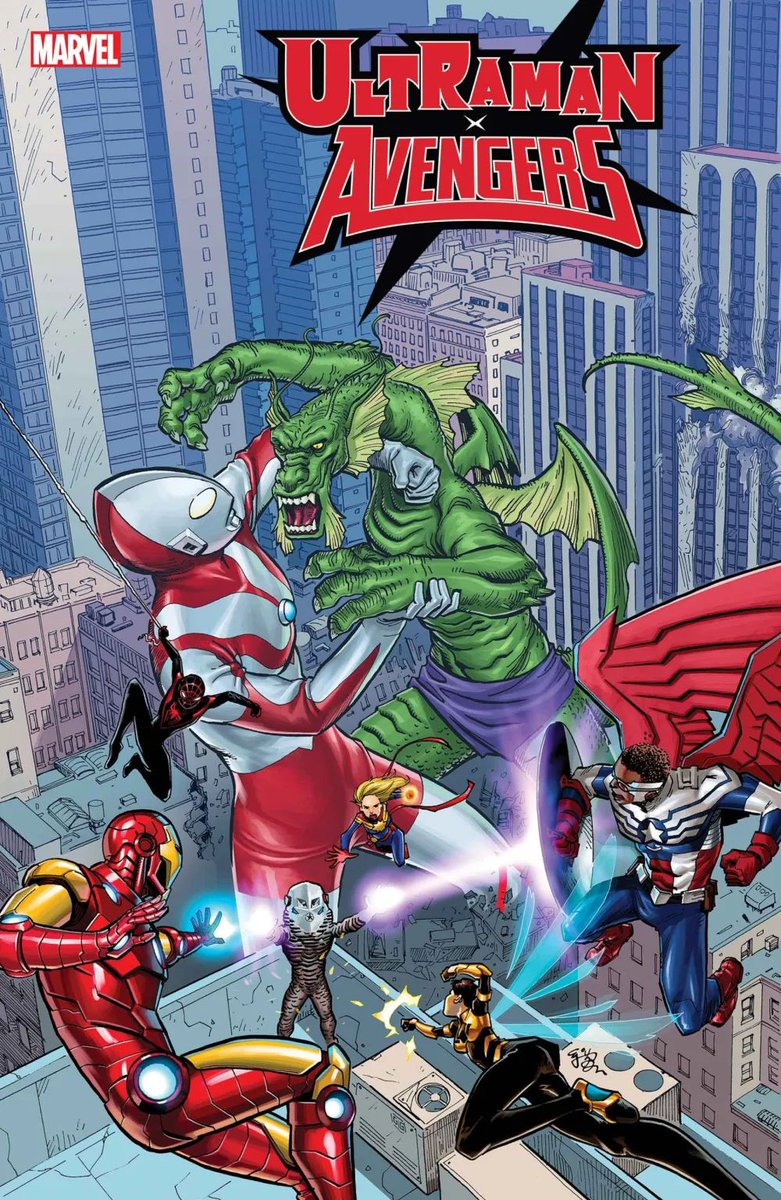 Ultraman X Avengers #1

KYLE HIGGINS AND MAT GROOM (W) • FRANCESCO MANNA (A)

VARIANT COVER BY me!

Avail 8/2024.

#comics #cover #Marvel #MavrvelComics #tsuburaya #Ultraman #Avengers #Ironman #MileMorales #Spuderman #CaptainMarvel #CaptainAmerica #Wasp #FingFanFoom #AlienZarab