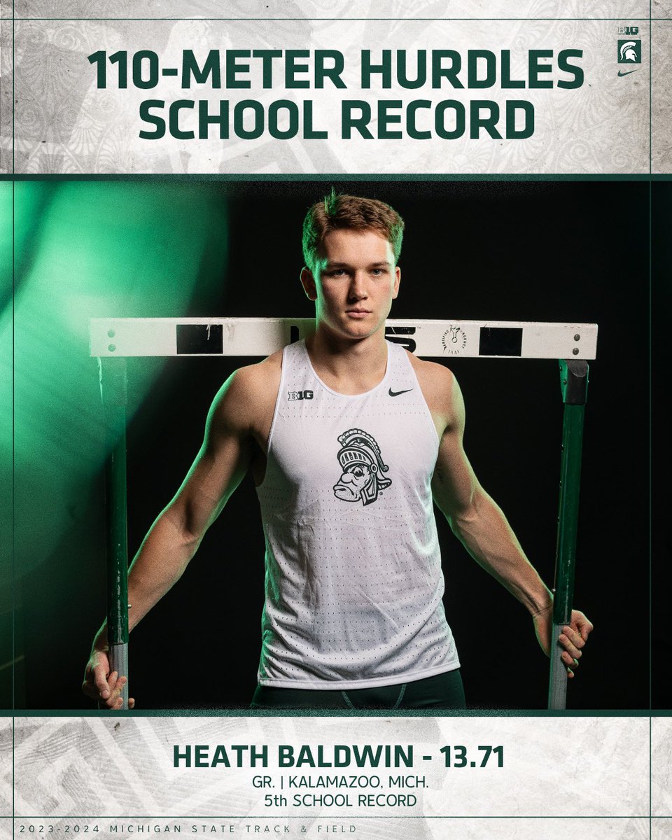 Collecting school records like infinity stones 😤 Heath now owns ✋ school records! #GoGreen